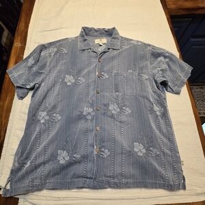 Y2K Island Shores 100% Silk Shirt